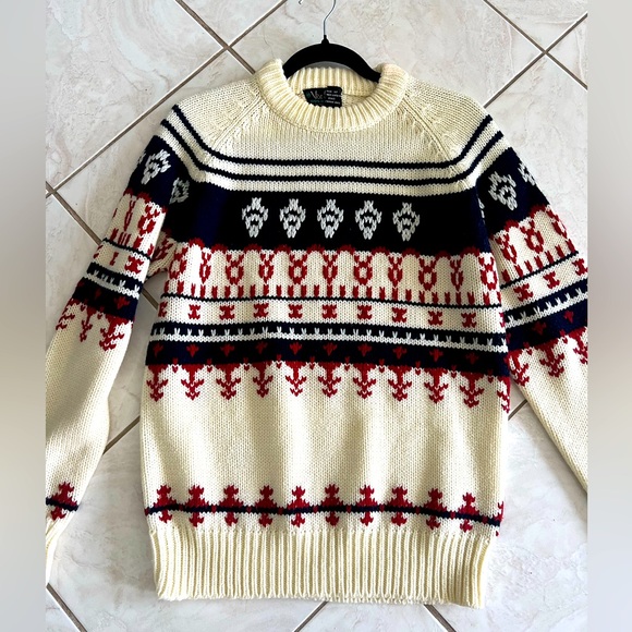 Vintage Fairisle Ski Cowichen Sweater - Picture 1 of 7